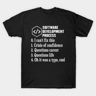 Software Development Process Engineer Developer Coder Geek T-Shirt